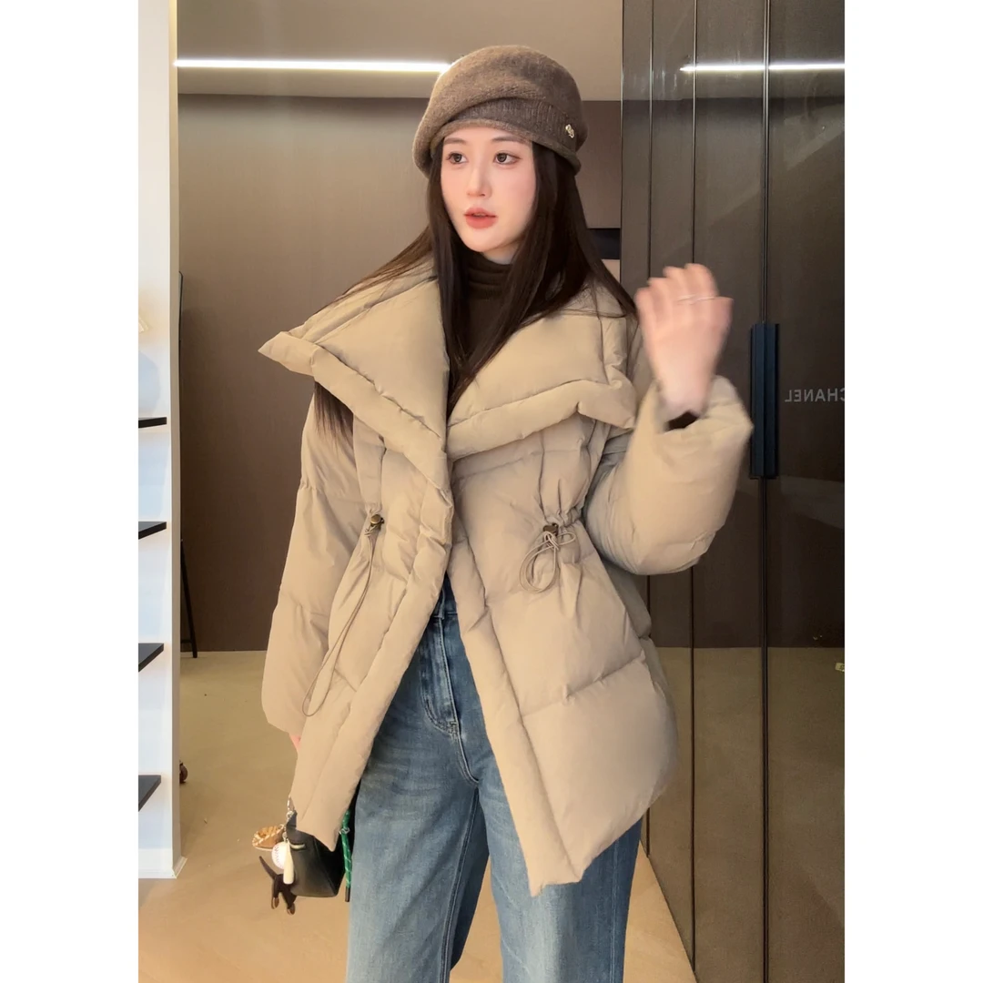 11wearing【过期遗憾】设计感大翻高级羽绒棉服-79