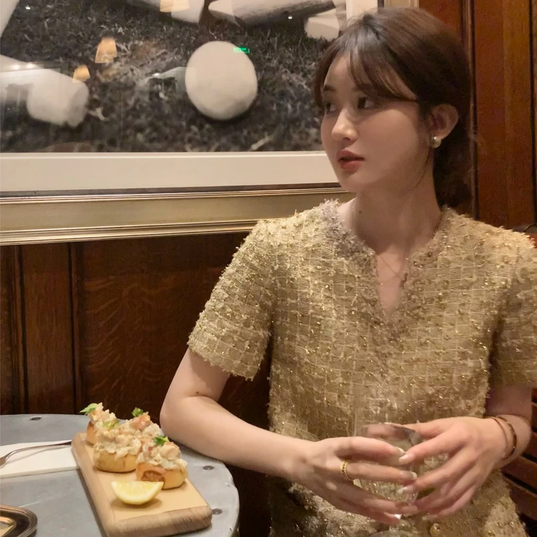 【落日熔金】ELEVENWEARING轻奢高端连衣裙郁金香连衣裙百搭显瘦