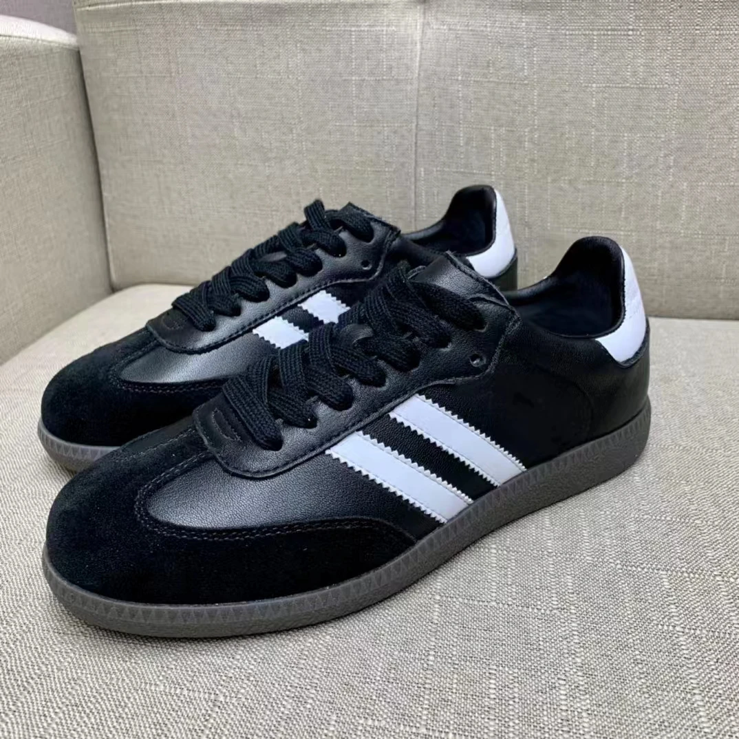 女款德训鞋真皮运动休闲平底女鞋