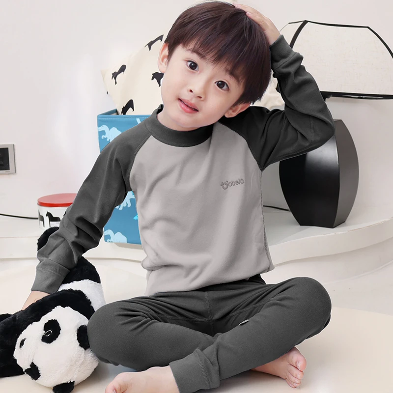 德绒男童秋衣秋裤套装秋冬保暖儿童宝宝打底内衣裤薄款小男孩睡衣