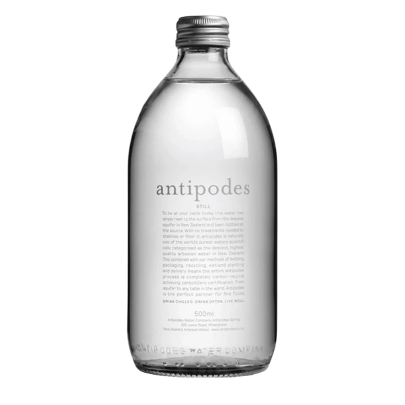 新西兰进口寰彼极antipodes高端天然矿泉水500ml高级迎宾招待用水