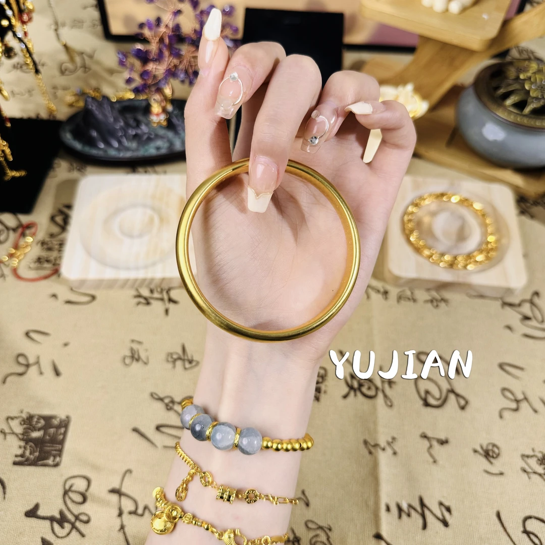 铜合金手镯 【虞见手作】素圈百搭经典素款素圈手镯B2003