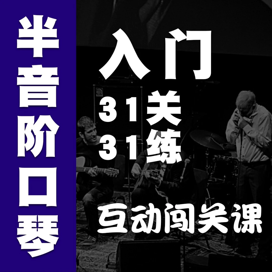 半音阶口琴与五线谱入门「主讲：张晓松」零基础互动闯关课