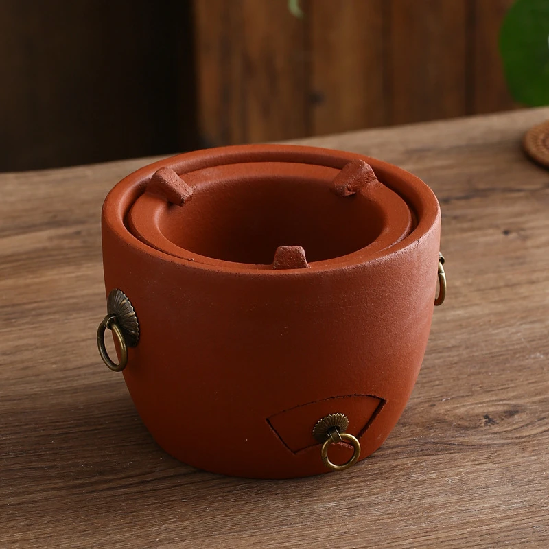 复古火炭炉煮茶炉粗陶碳炉煮茶器潮汕工夫茶炉耐高温防裂小火围炉