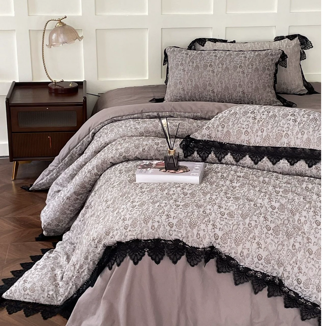 【MEHWI】新品上新 美式花边田园风柔软轻奢床上四件套