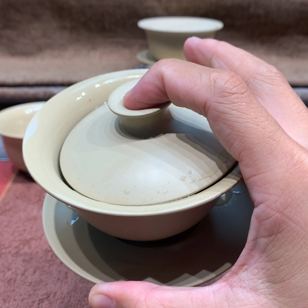 泥塑?****?放漏元宝盖碗140毫升