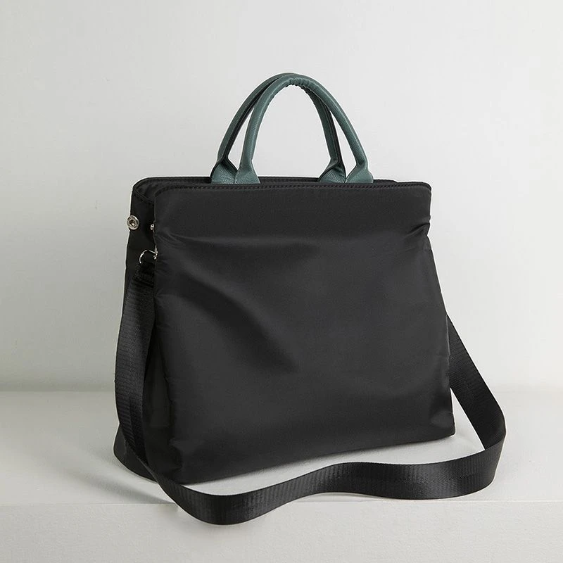 百搭14寸休闲笔记本电脑包尼龙大容量托特包手提包单肩通勤女包