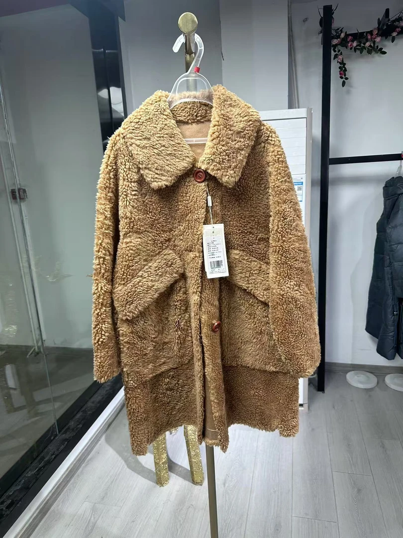 【JX021四色外套】2024新款女装秋冬外套保暖