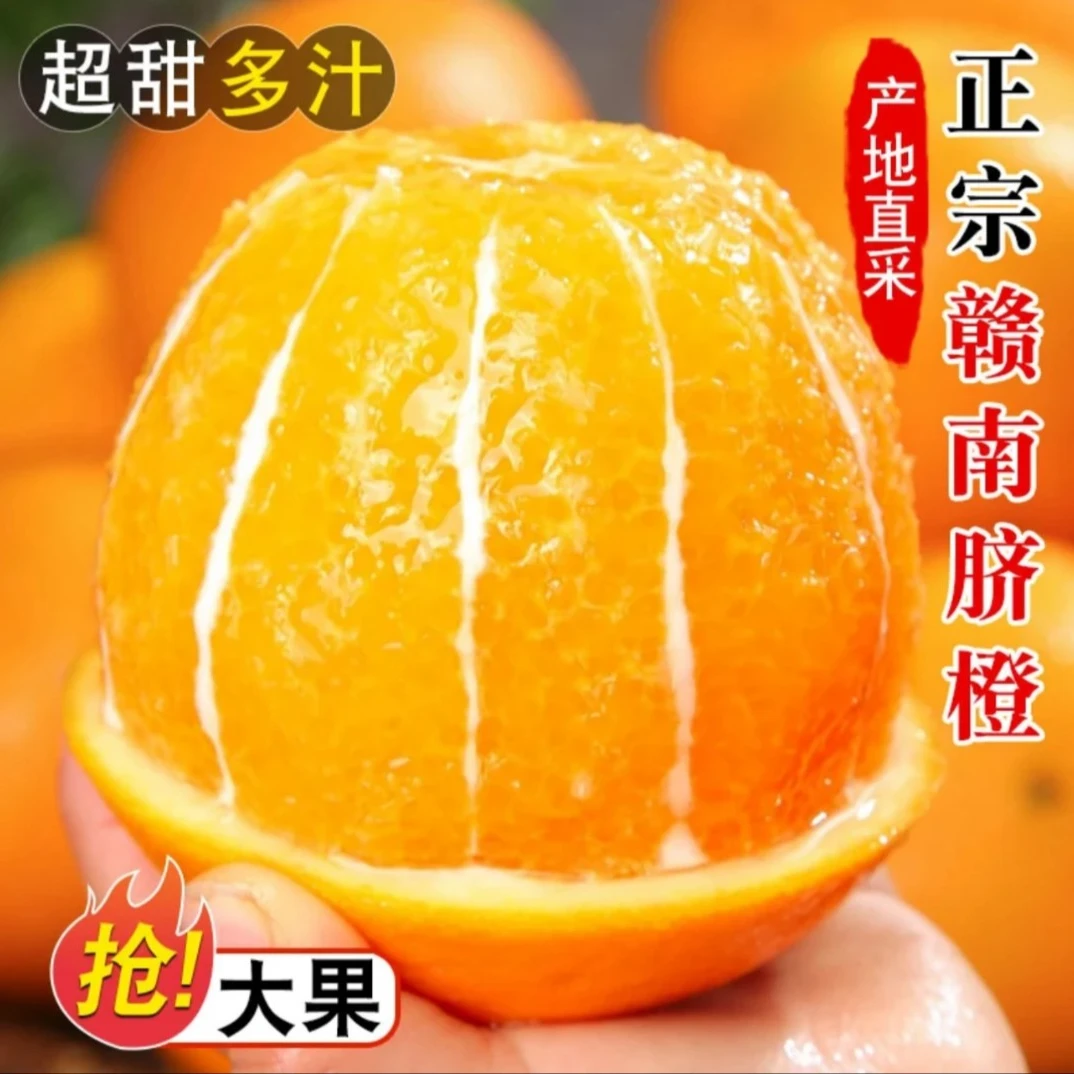 正宗赣南脐橙 新鲜现摘现发应当季纯甜无酸