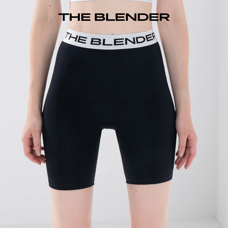 The Blender 3S系列无缝针织轻运动风高腰收腹修饰腿型打底骑行裤