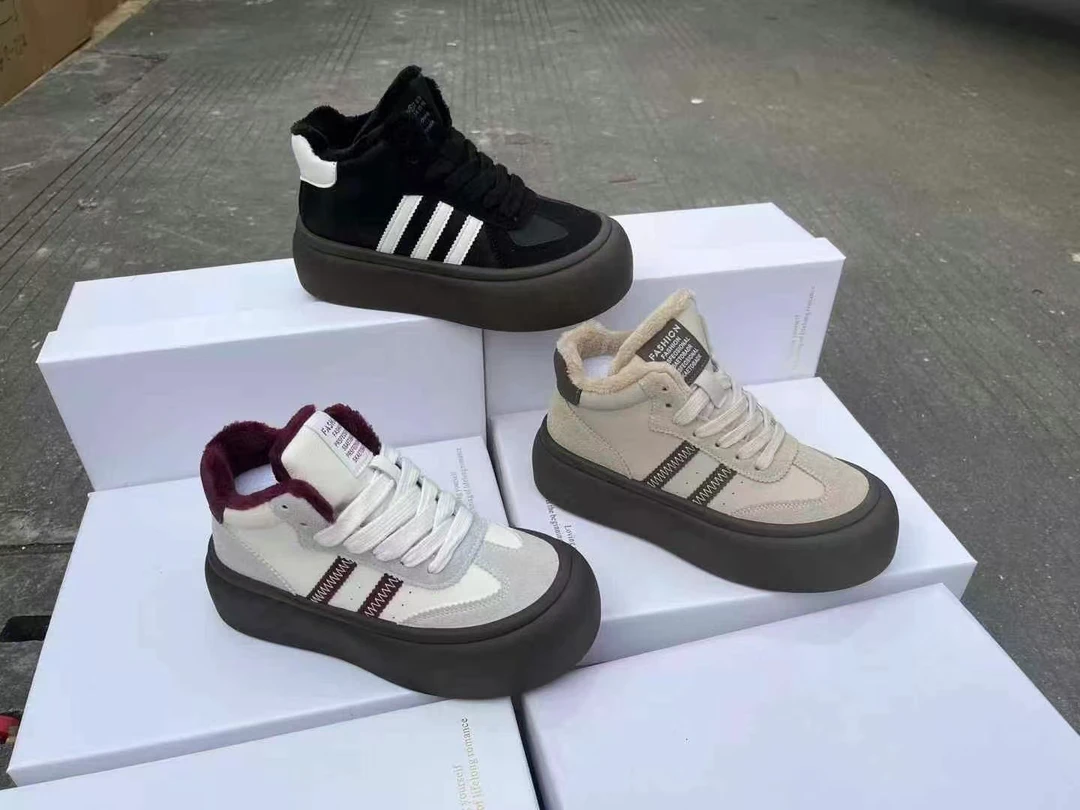 衣凡女鞋-809-2加绒德训厚底高帮经典百搭