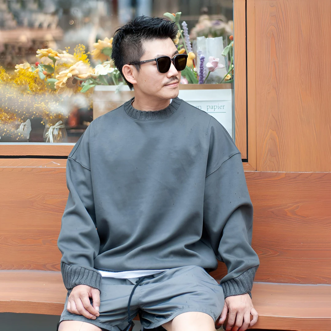 【店主推荐】 秋天必备个性圆领卫衣 创意毛线领袖 独特设计 时尚