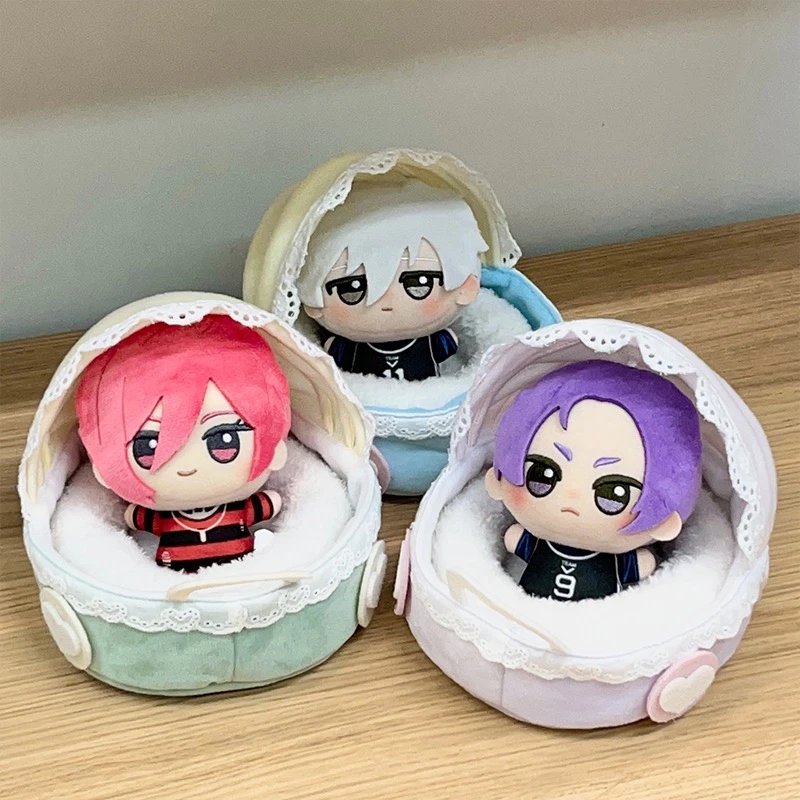 现货10cm角落生物小床棉花娃娃可爱鬼灭之刃毛绒Ob11家具婴儿车