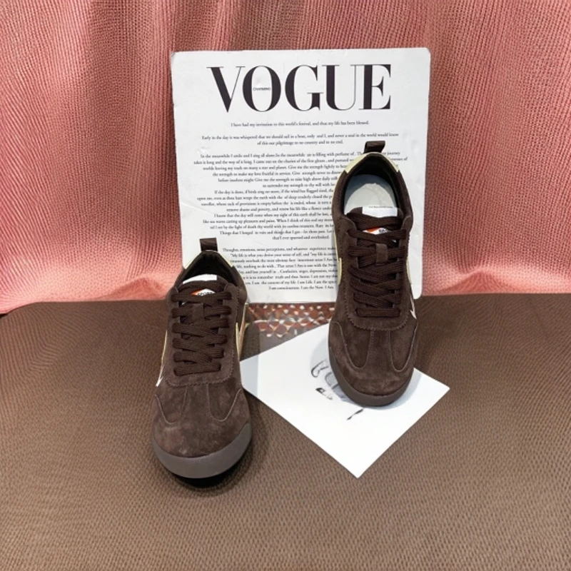 秋季磨砂皮面设计轻便舒适橡胶薄底百搭系带板鞋大众潮流低帮鞋