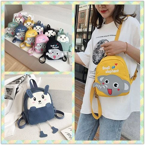 新款儿童卡通可爱双肩包女学生帆布迷你包少女书包幼儿园小背包
