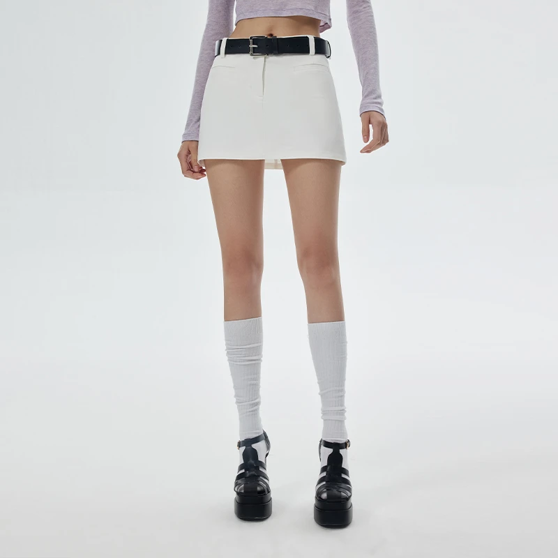 SHOWROOMPLUS 爆款A字高街短裙半身裙女复古半身裙