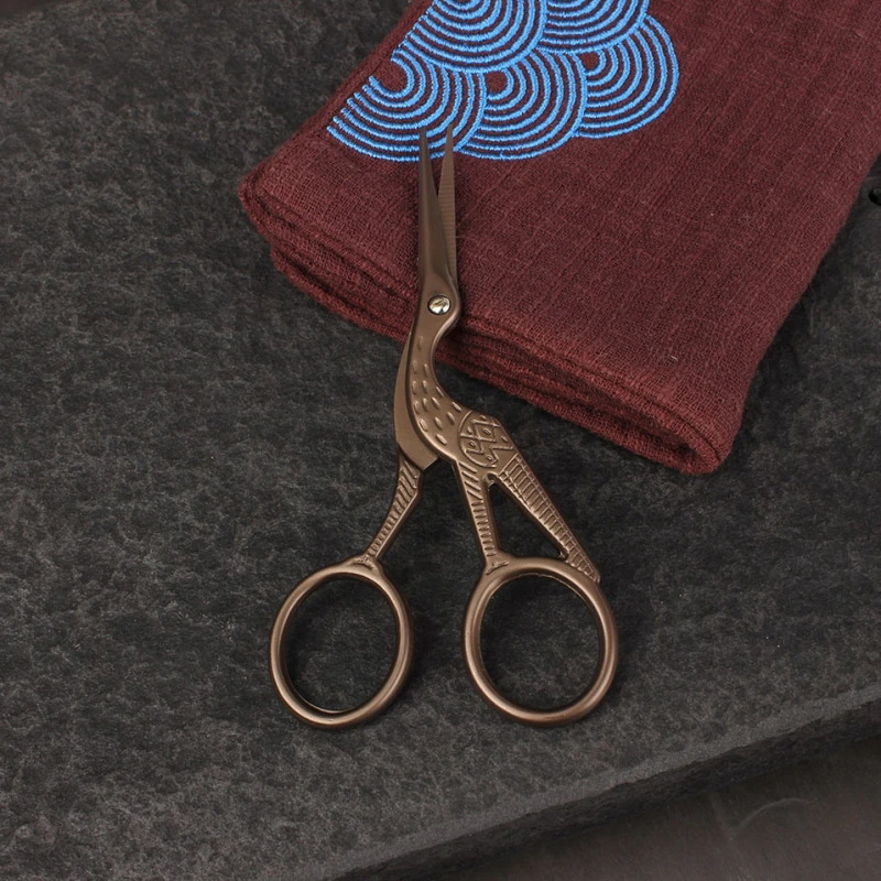 暗香疏影/复古鹤剪 茶叶包装泡袋剪刀 茶艺茶具配件 茶道零配