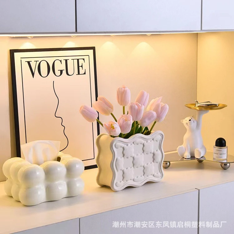 枫琅北欧轻奢风棉花糖纸巾盒家居客厅简约纸巾收纳盒桌面抽纸盒