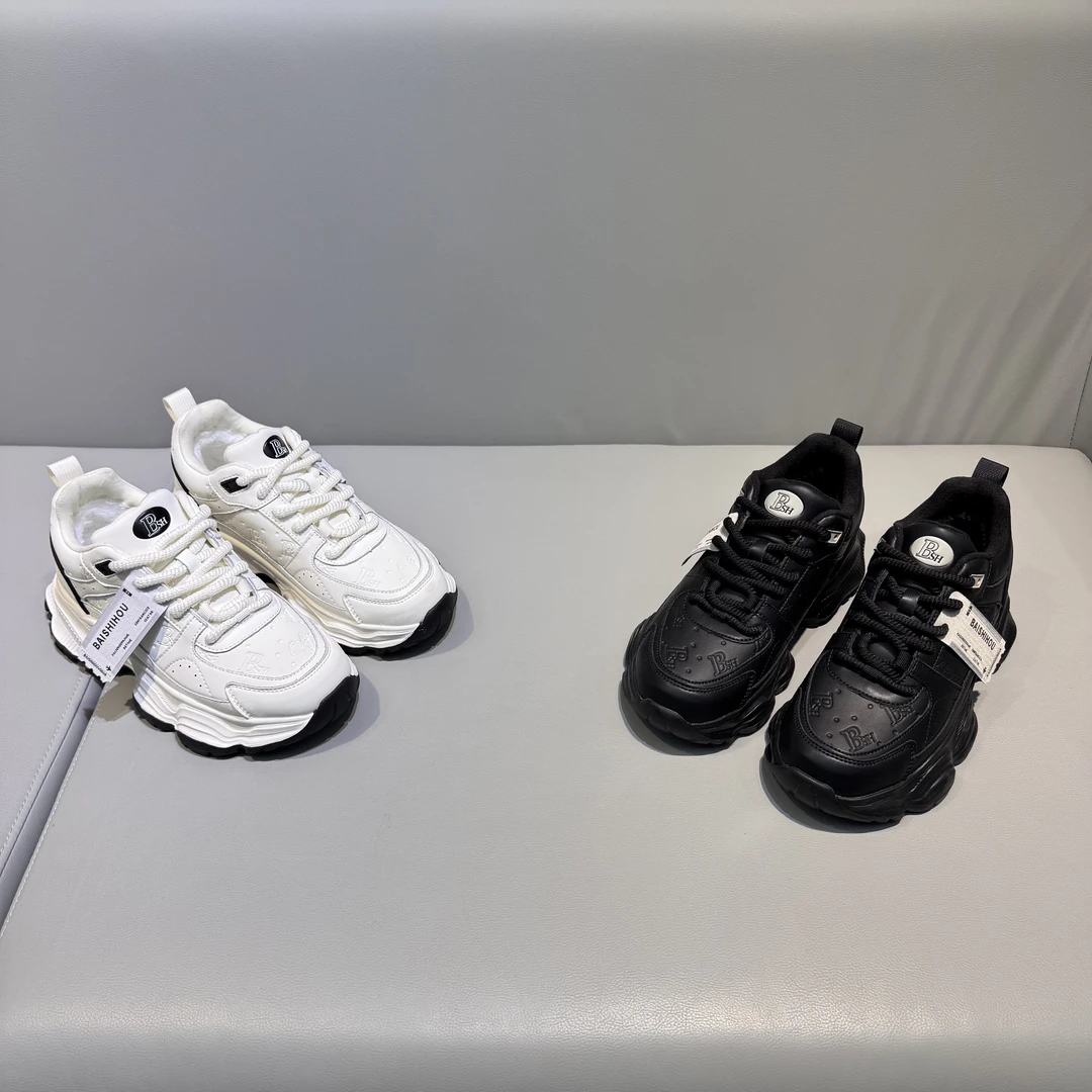 佰式猴品牌秋冬福利款男鞋印花皮面时尚百搭增高舒适休闲鞋标准码