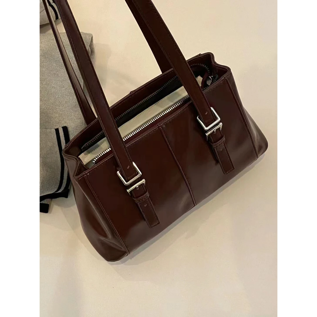 韩国小众2024春夏新款大容量单肩休闲女包时尚百搭手提通勤腋下包