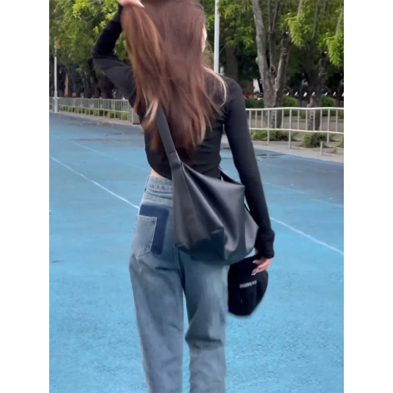 囊中慕自制单肩大包女2021秋冬新款时尚潮流大容量斜挎包网红百搭