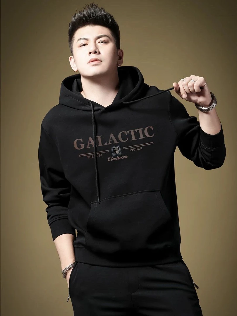 秋冬时尚男士高品质潮牌连帽卫衣帅气百搭休闲高级轻奢帽衫长袖