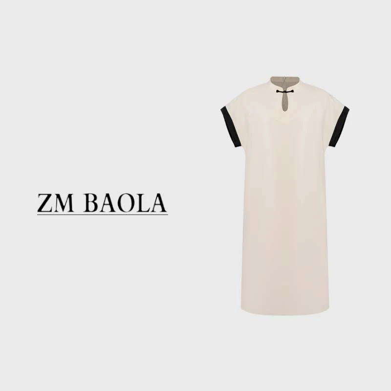 ZM BAOLA【焉然】西装+醋酸面料优雅气质时尚女装连衣裙BL3020-S2