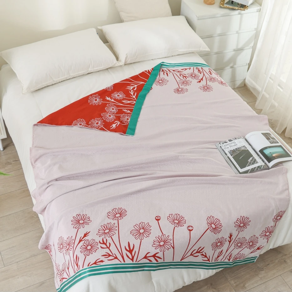 【冷感毯】简约风150*200竹棉多功能冷感毯休闲毯午睡毯 仲夏