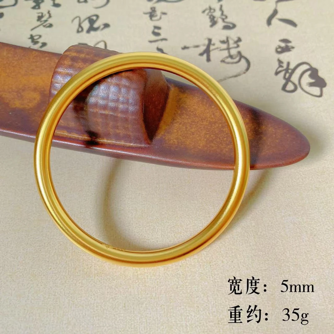 QIAMI AC 洽米高定【素圈手镯精工版】新国潮实心磨砂古法传承