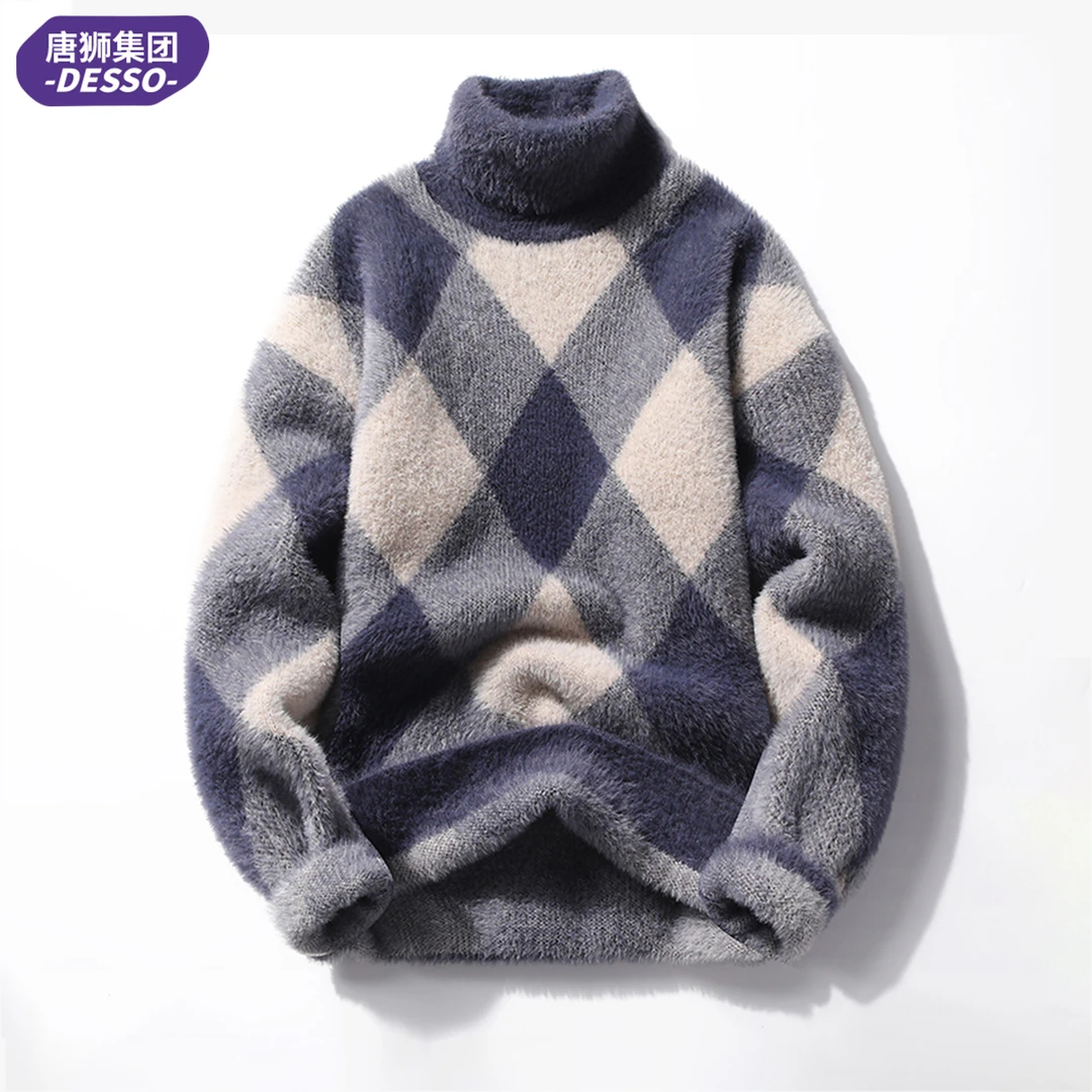 唐狮旗下DESSO秋冬季男vintage美式复古潮流格纹高级感外套慵懒风