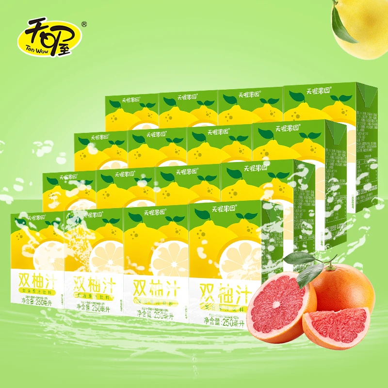 Ten Wow/天喔 双柚汁西柚+香柚复合果汁风味饮料整箱夏季清爽饮品