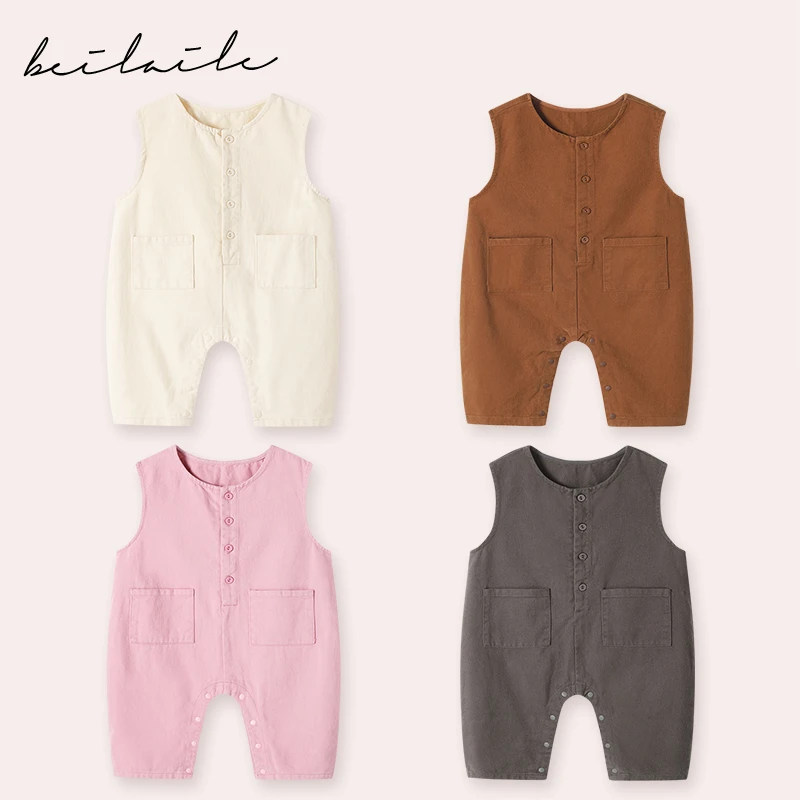 宝宝背带裤春秋女童牛仔裤秋季小婴儿吊带裤儿童童装男童裤子秋装