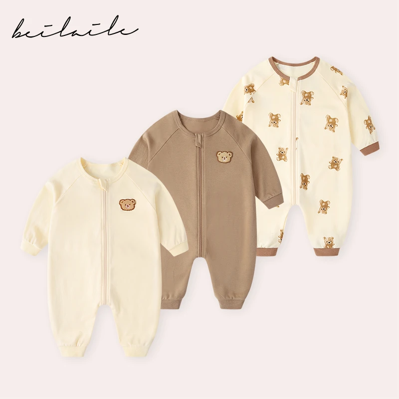 蓓莱乐0女婴儿1连体衣服2春秋装3外出4外5宝宝6女7满月8个月9