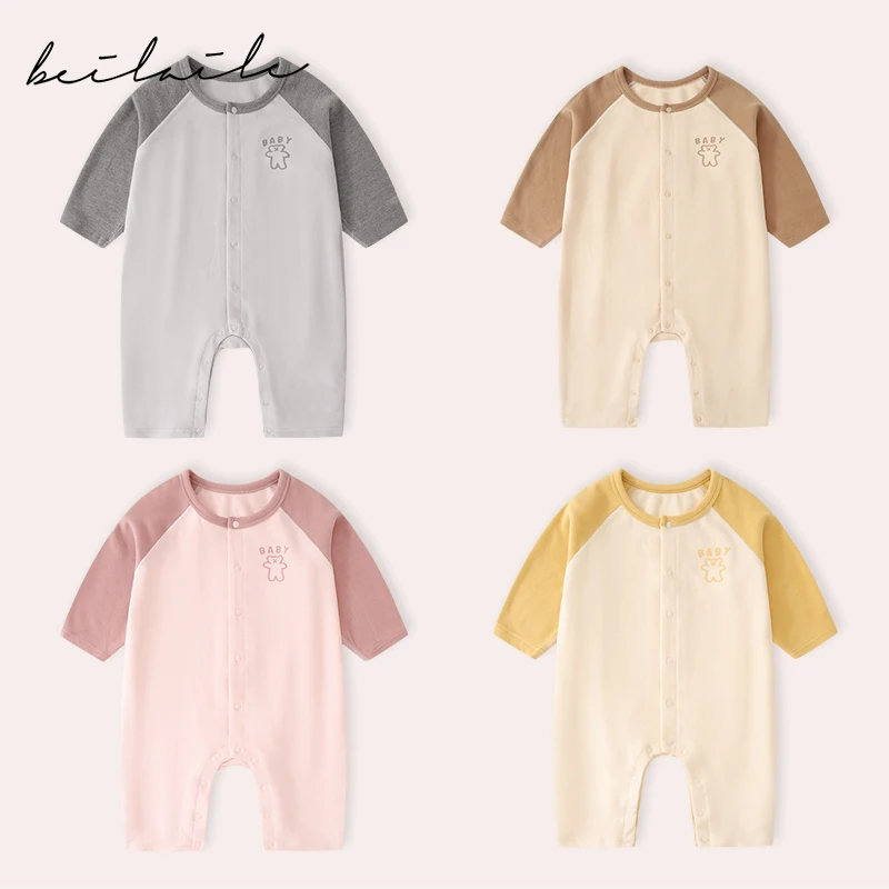 【德绒】【睡袋】【贴身穿】婴儿连体衣服春秋冬睡袋连体内衣睡衣