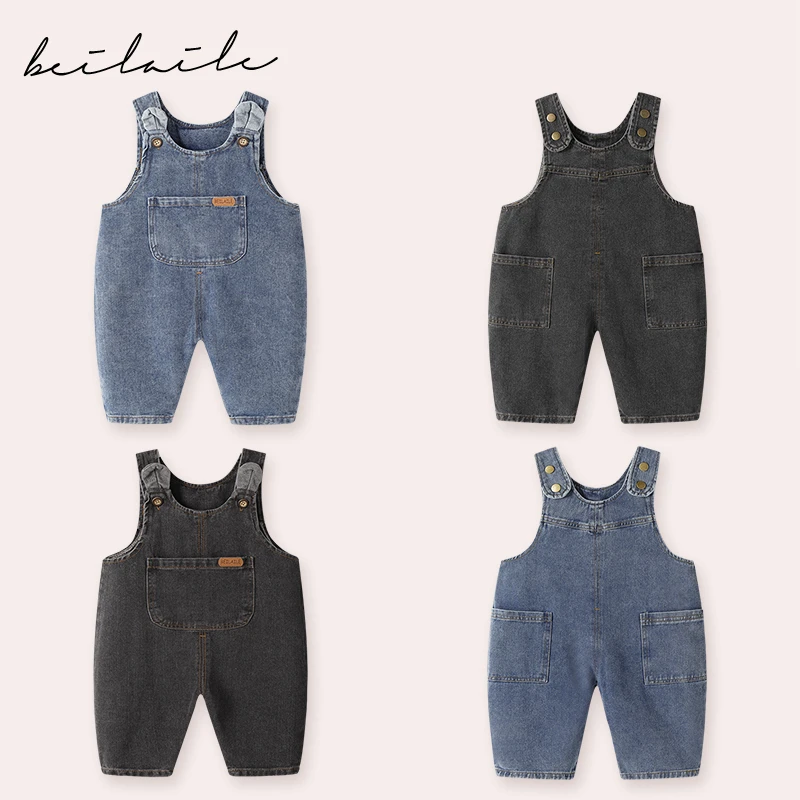 【软软牛仔背带裤】婴儿背带裤入秋装