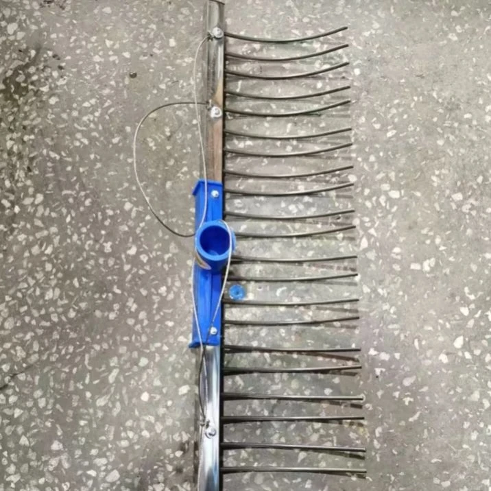 2024年网红水稻捞草沫铁叉子1.6斤齿长13厘米全长60厘米不带杆