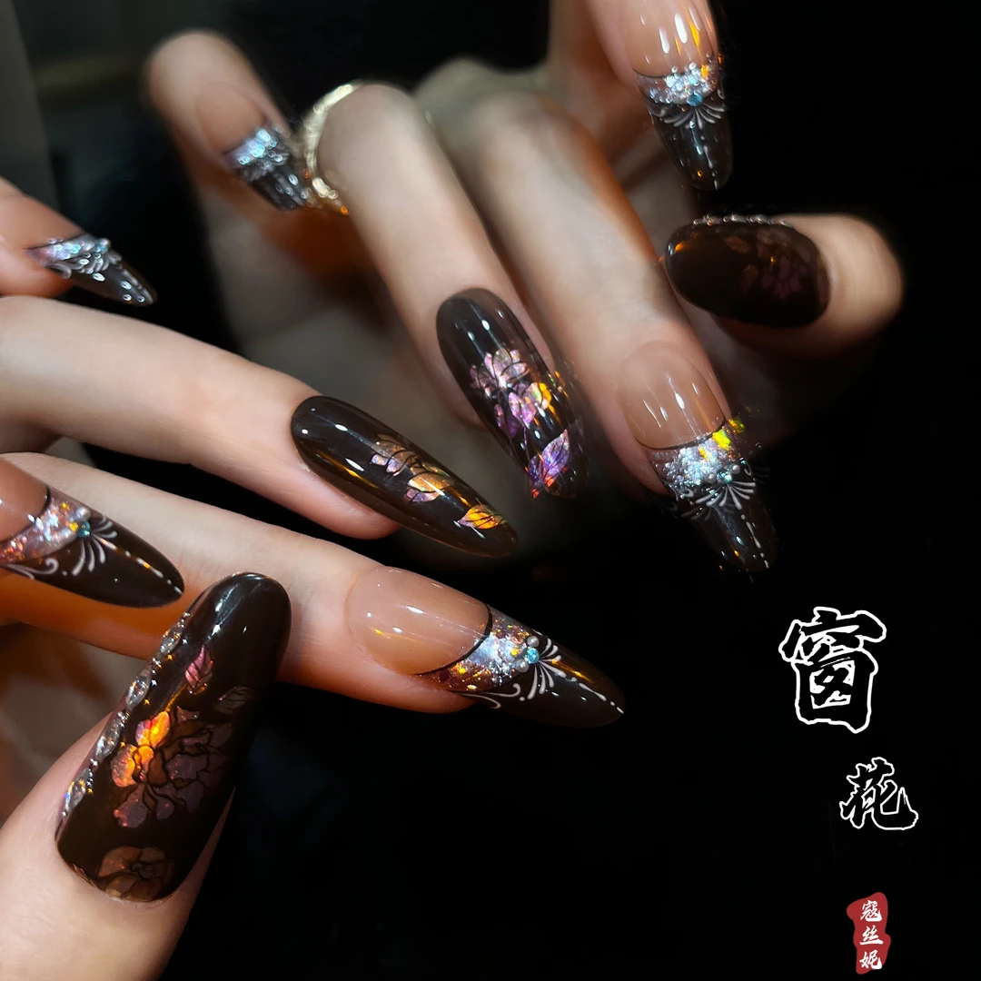 非遗系螺钿@【窗花】寇丝妮 纯手工穿戴式美甲