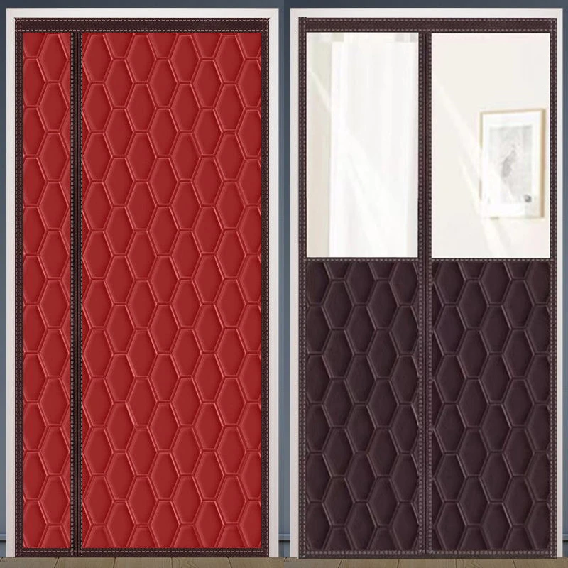 棉门帘冬季保暖防风加厚卧室房间家用空调挡风隔音隔断帘免打孔