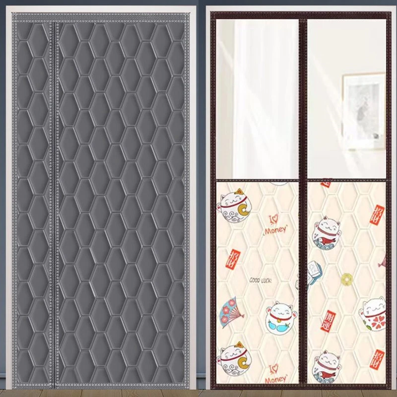 冬季棉门帘加厚家用空调保暖保温挡风防风密封隔断帘隔音防寒自吸