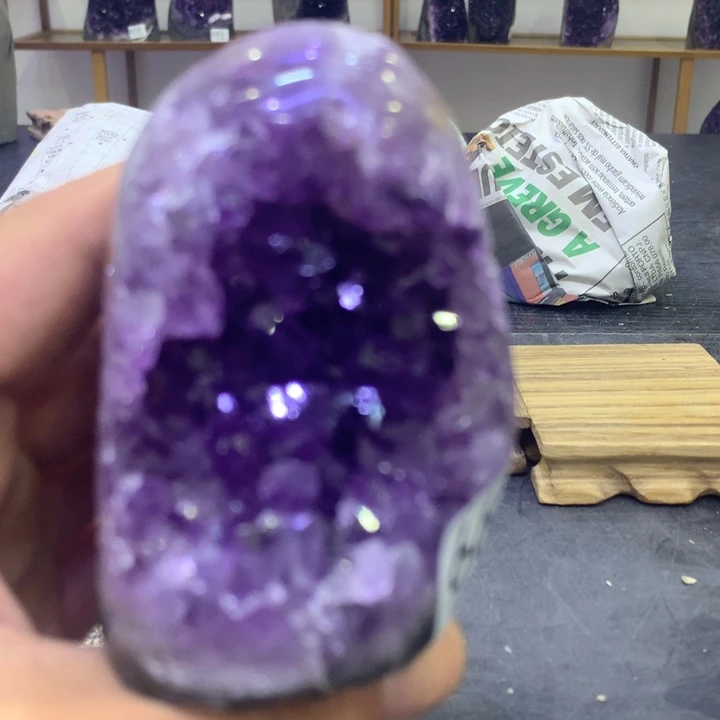 水晶摆件未镶嵌紫晶661