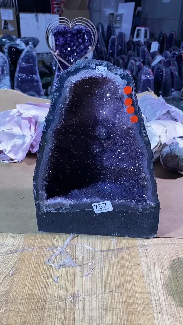 【闪购商品】水晶摆件未镶嵌高品质巴西紫水晶洞757