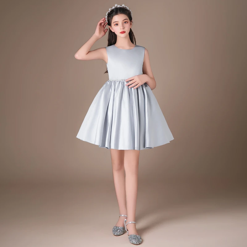 花童婚纱短款公主裙儿童轻奢钢琴演出服乐团合唱小提琴演奏礼服裙