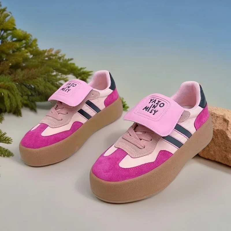 ［ZOORTTAR］优质磨砂真皮透气莱卡面料防滑耐磨牛筋底德训鞋女3016