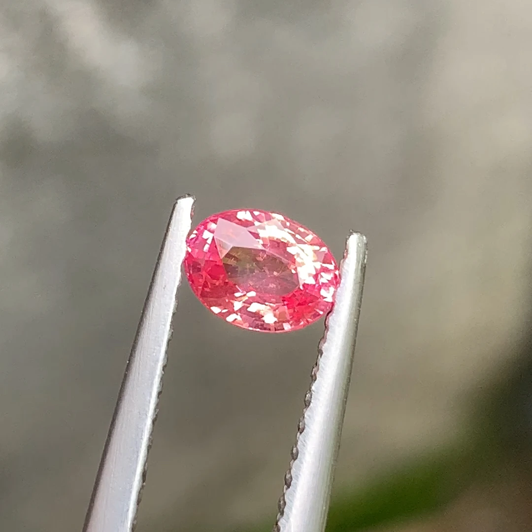 1.02克拉 无烧帕帕拉恰 莲花色  EGL证书 已做颜色稳定性测试