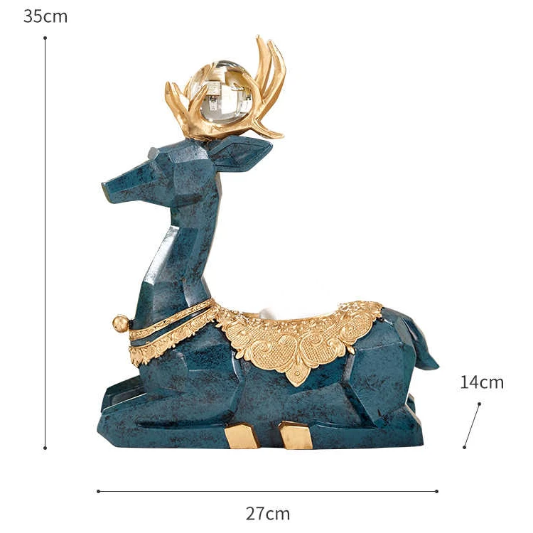 A01  奥丁鹿纸巾盒摆件