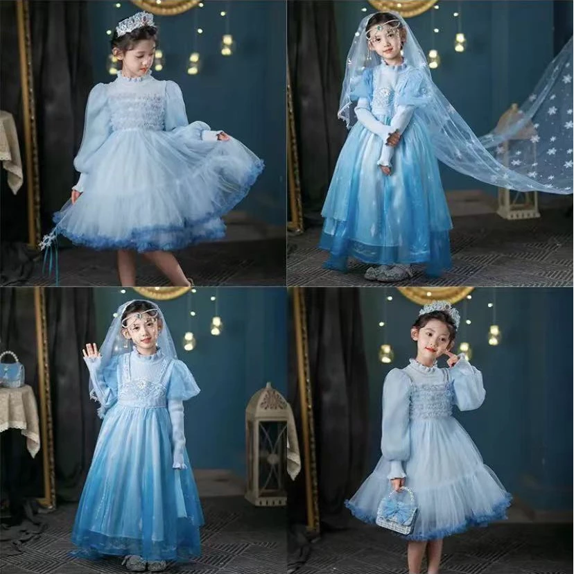 【编码400-499】2024秋冬款女童高品质公主纱裙