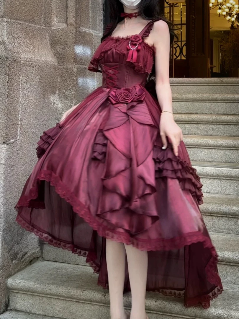 【现货】盛宴优雅风原创lolita精致生日战袍公主裙氛围感