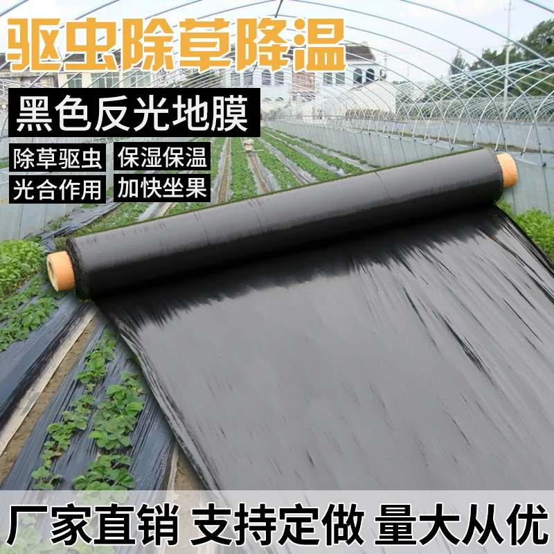 农用种植加厚抗老化黑地膜塑料薄膜除草保温保湿防草大棚果树苗木