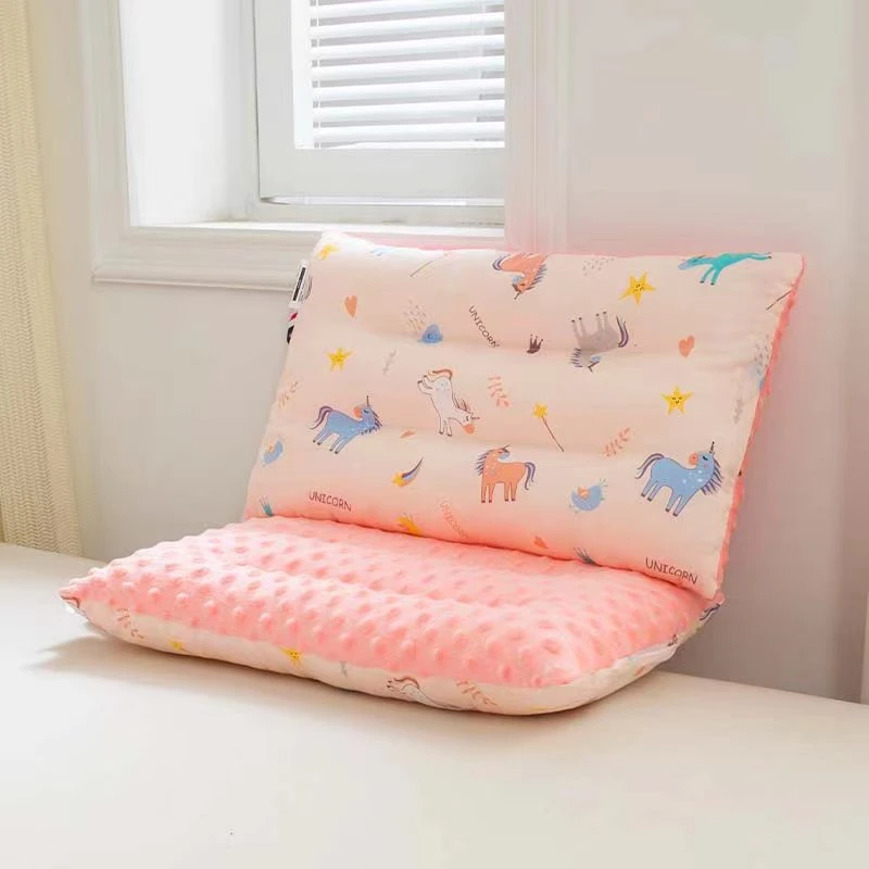 A类儿童豆豆枕幼儿园枕头儿童枕枕头面料棉