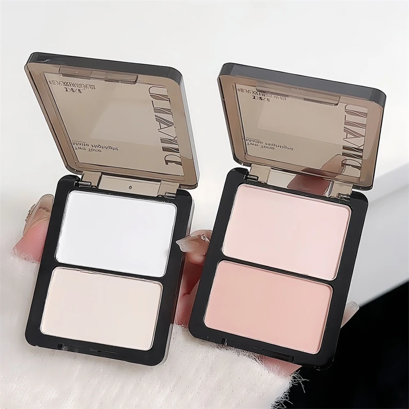 魔法叔叔哑光双拼高光提亮面部凹陷新手学生显白细腻不卡粉透亮